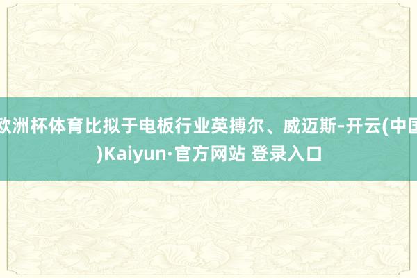 欧洲杯体育比拟于电板行业英搏尔、威迈斯-开云(中国)Kaiyun·官方网站 登录入口