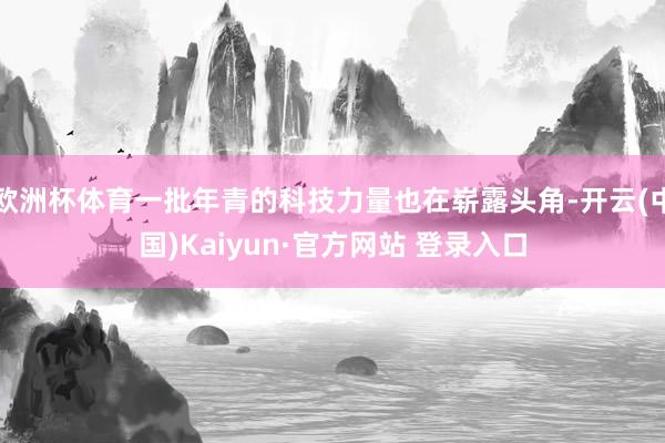欧洲杯体育一批年青的科技力量也在崭露头角-开云(中国)Kaiyun·官方网站 登录入口
